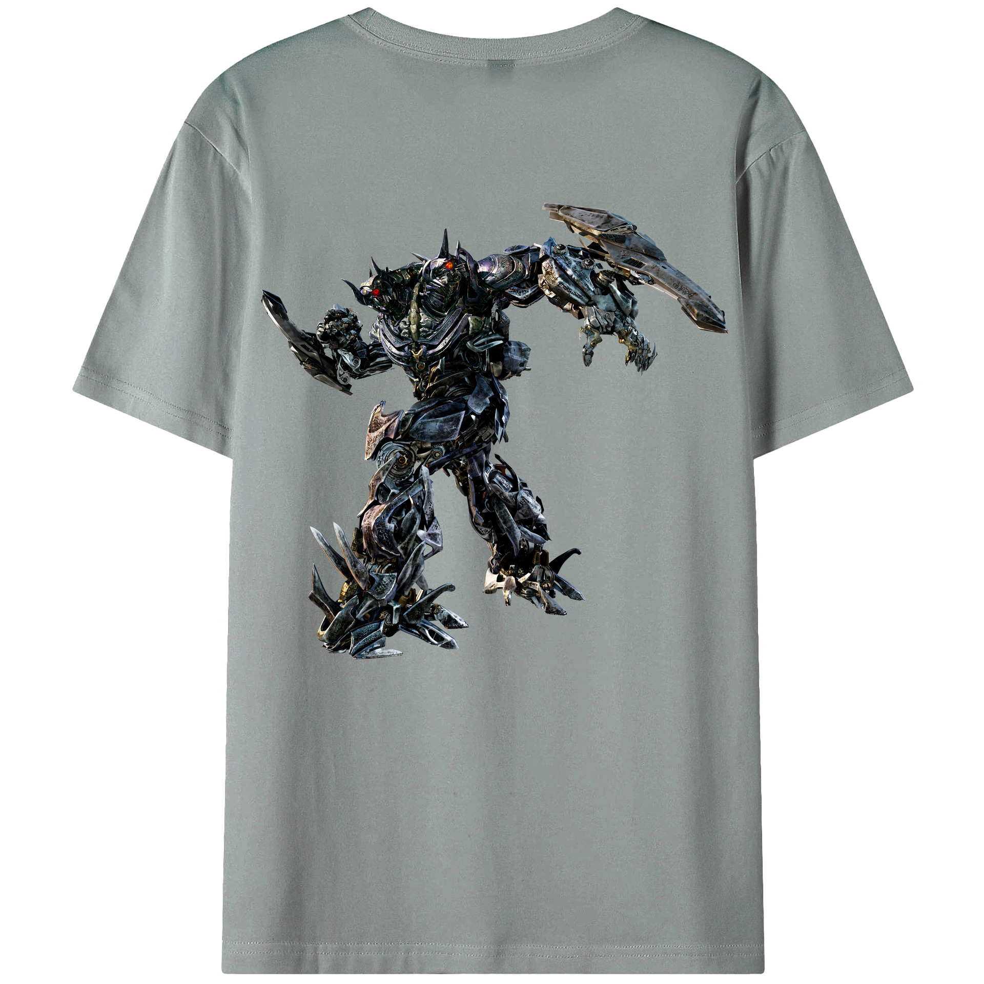 （画像用） Transformers トランスフォーマー 綿100％ メンズ半袖Tシャツ（バックプリント） 通気性